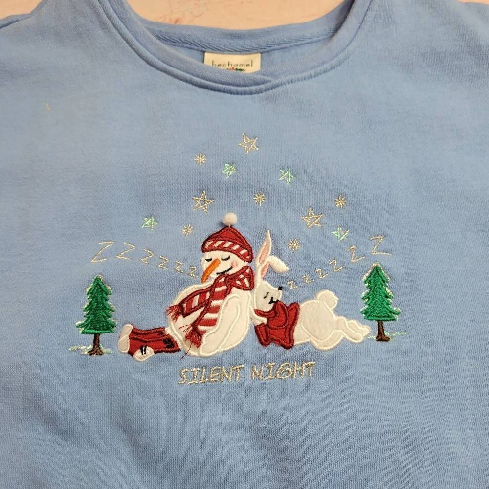 Bechamel Christmas Silent Night sweatshirt L - Picture 2 of 4